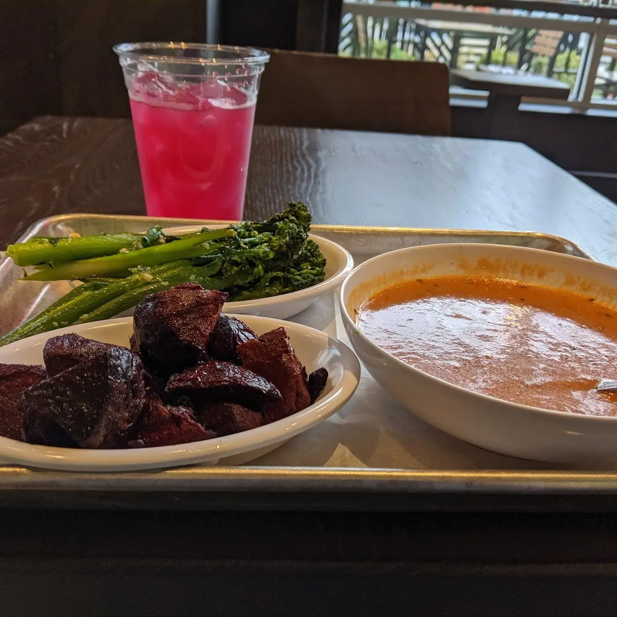 Tomato Soup Beets and Broccolini