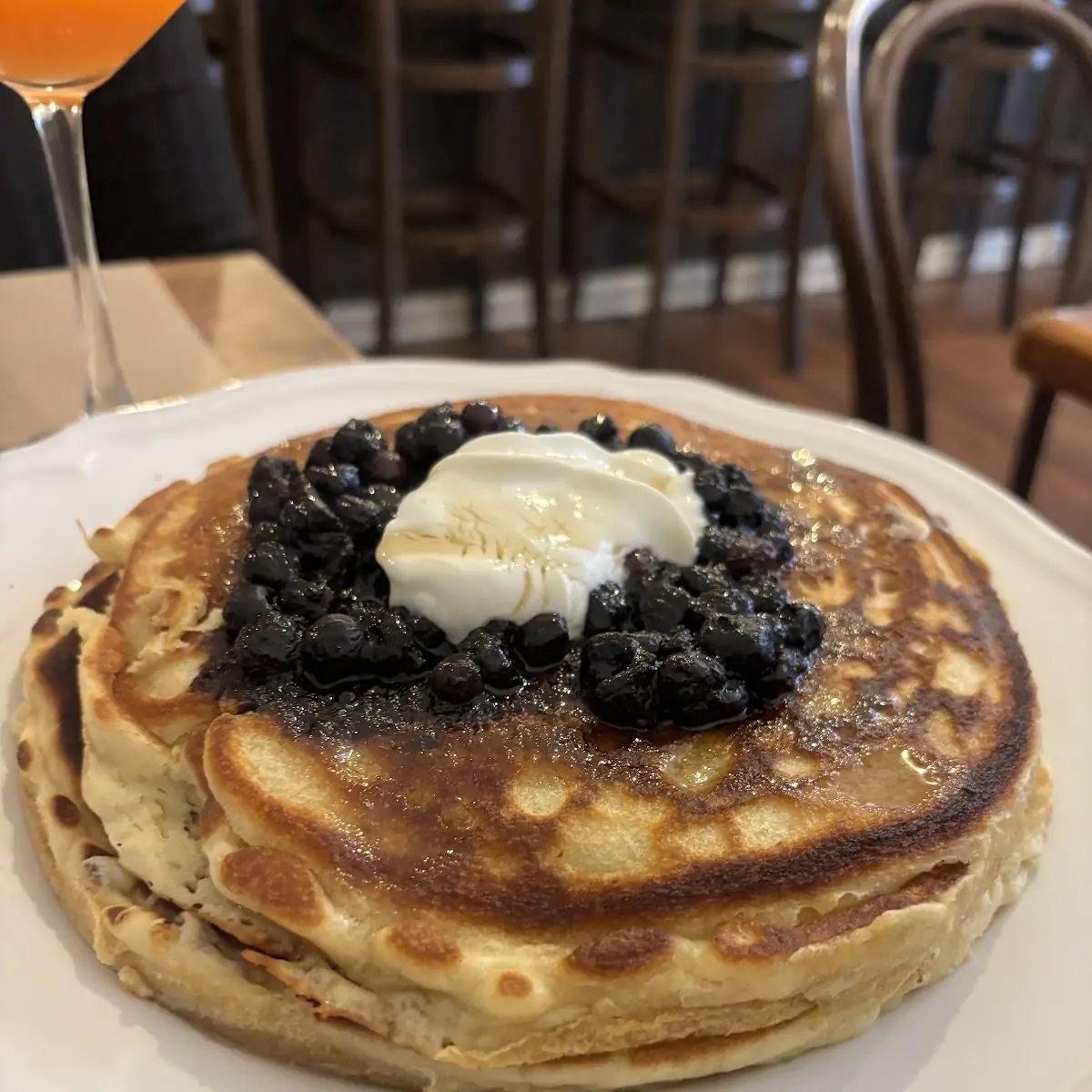 Chocolate Chip & Blueberry Pancakes