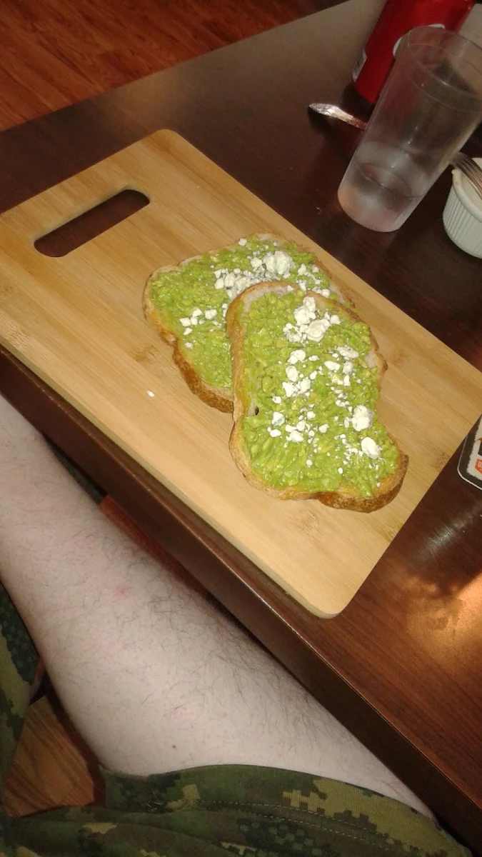 Avocado Toast with Blue Cheese Crumbles