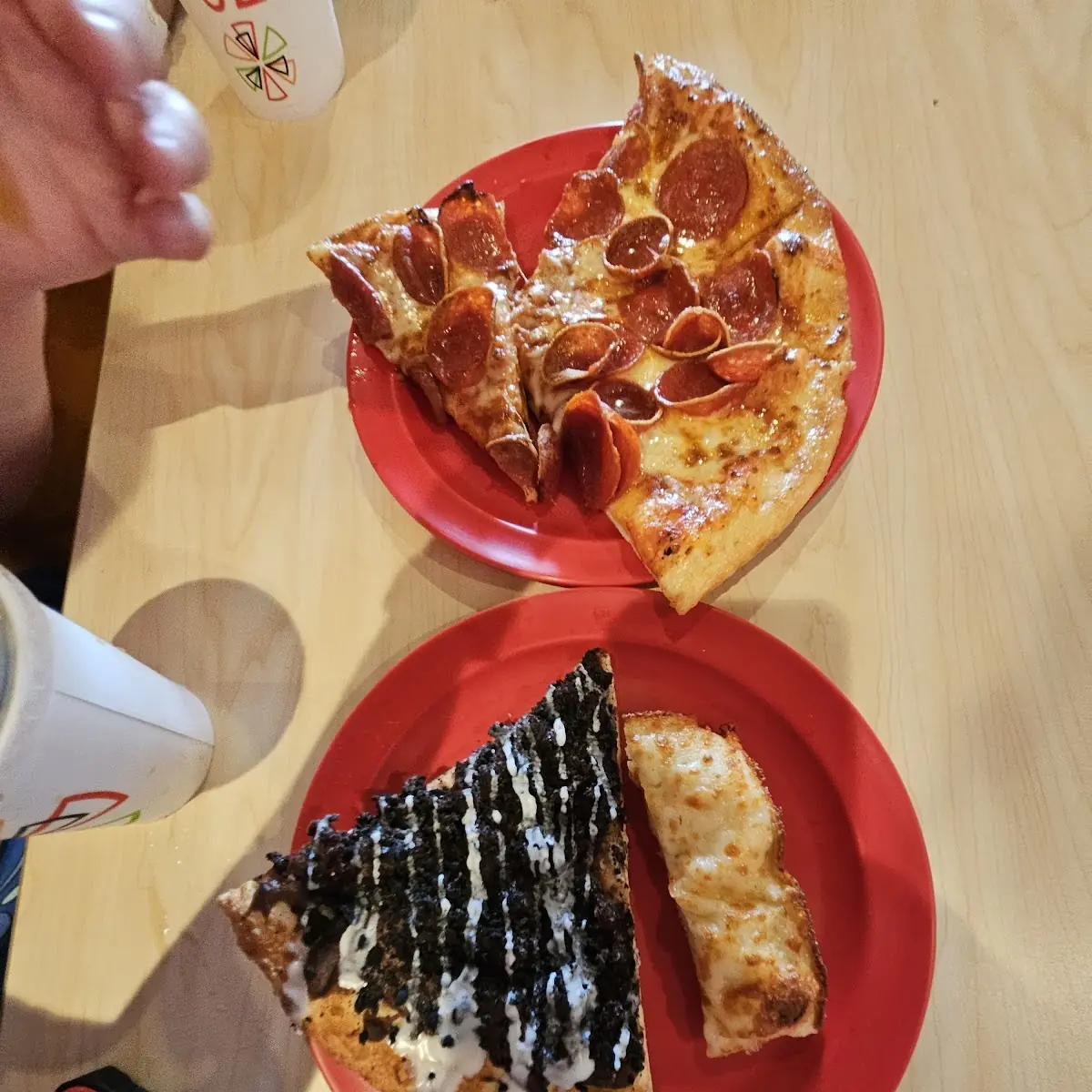 Oreo Pizza Garlic Bread Pepperoni Pizza