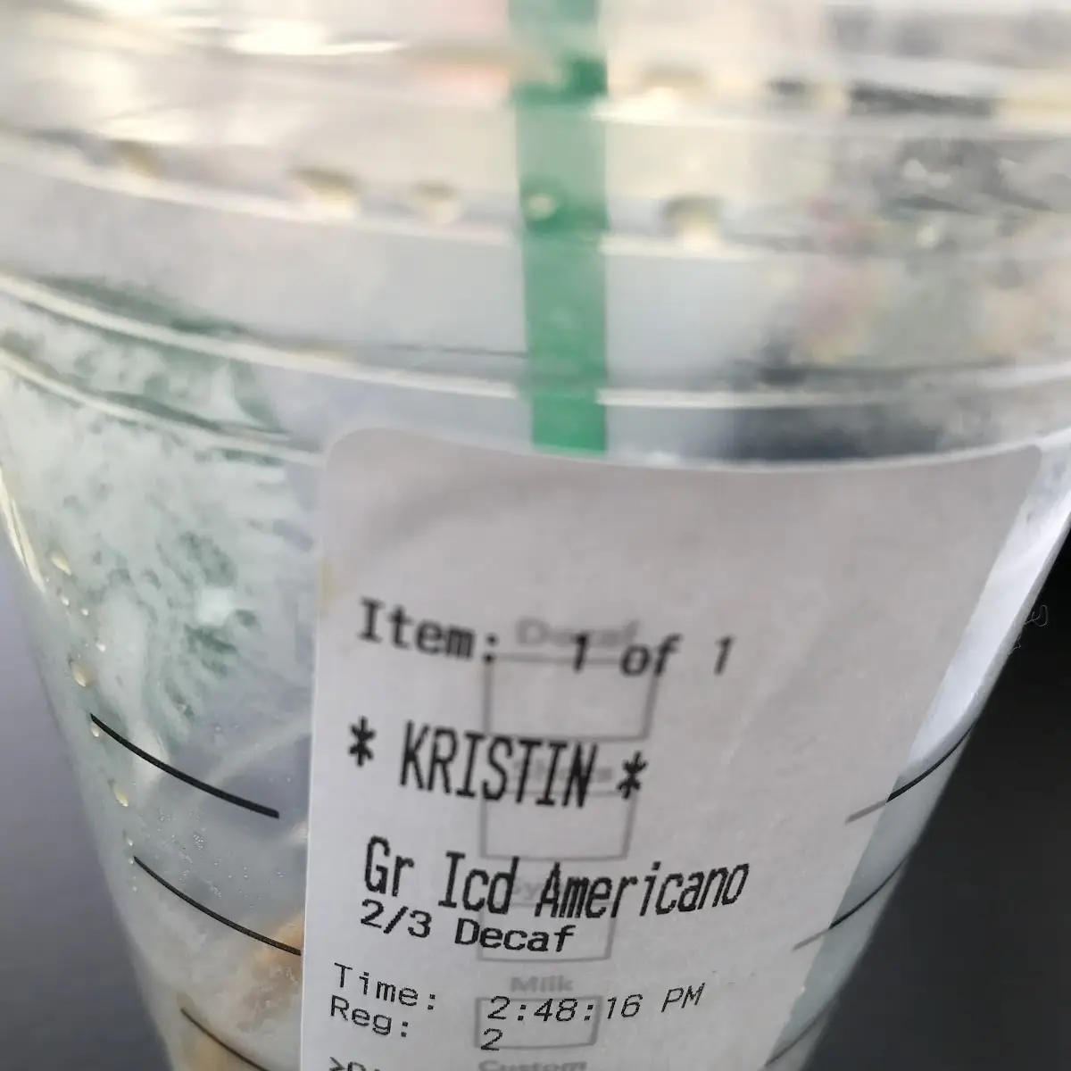 Iced Americano Coffee