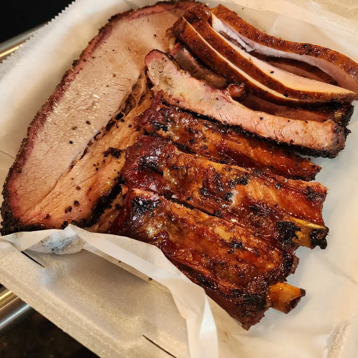 Brisket and Back Ribs