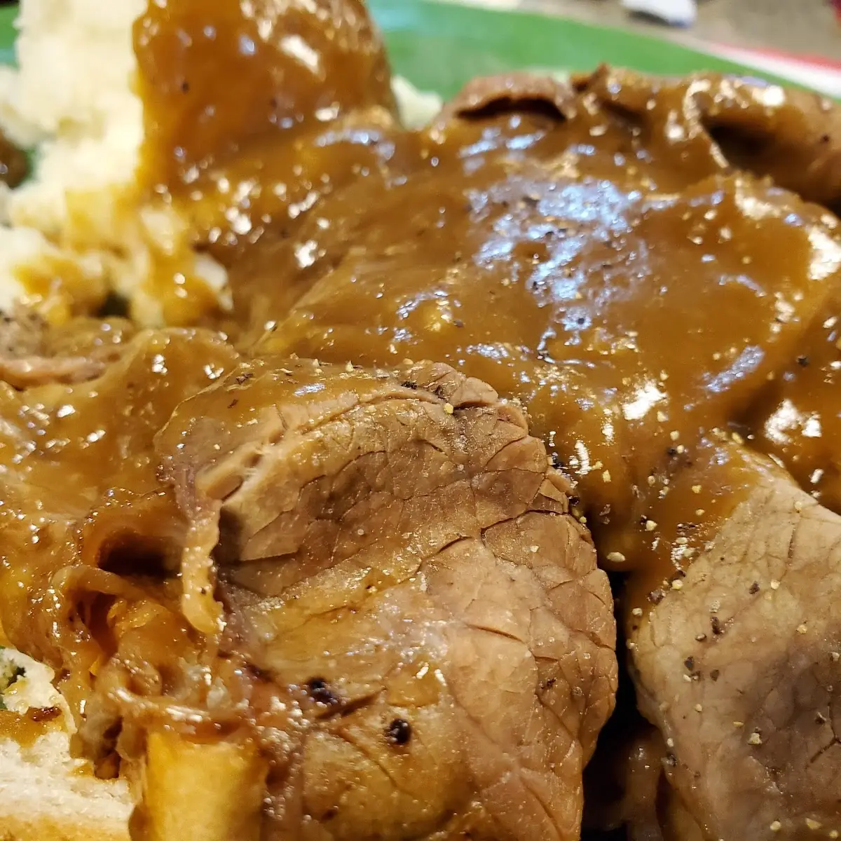Open Faced Roast Beef Sandwich