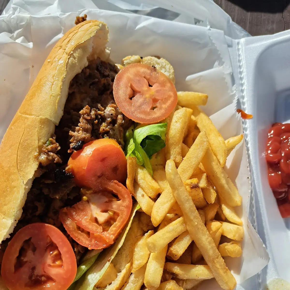 Philly Cheesesteak with Fries