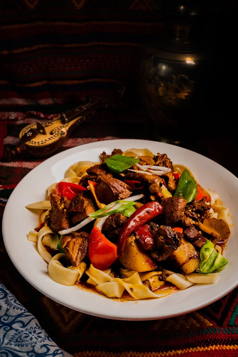 Stir-Fried Lamb, Kroran Uyghur Cuisine