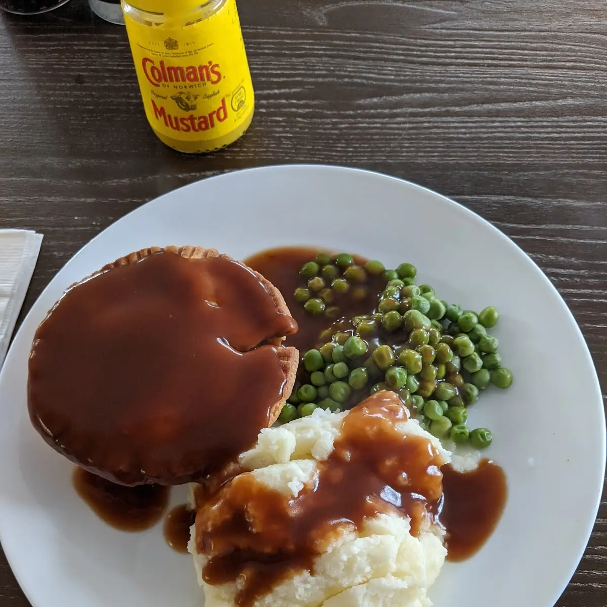 Steak & Ale Pie Mash and Peas