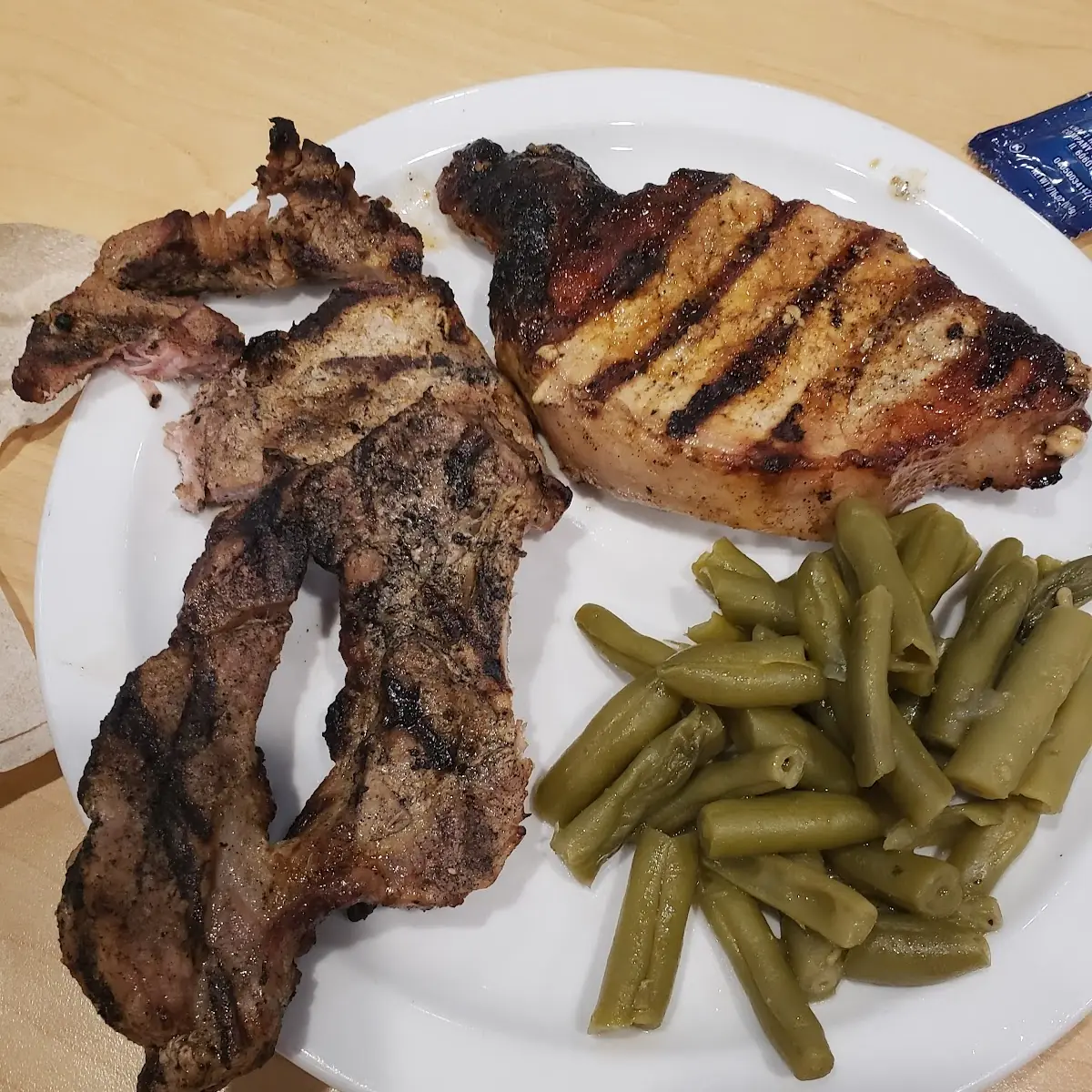 Pork Chops and Green Beans