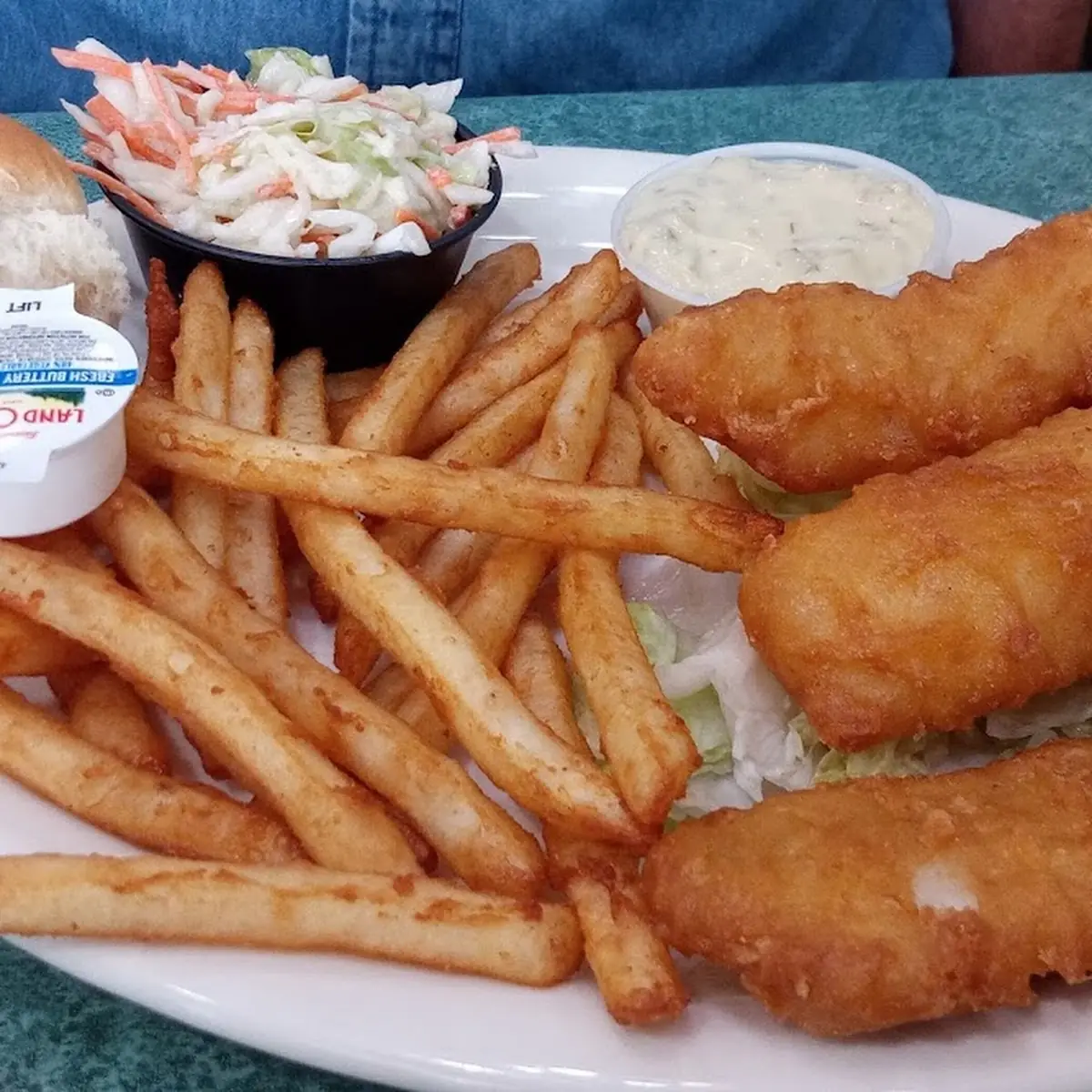 Fish and Chips and Coleslaw