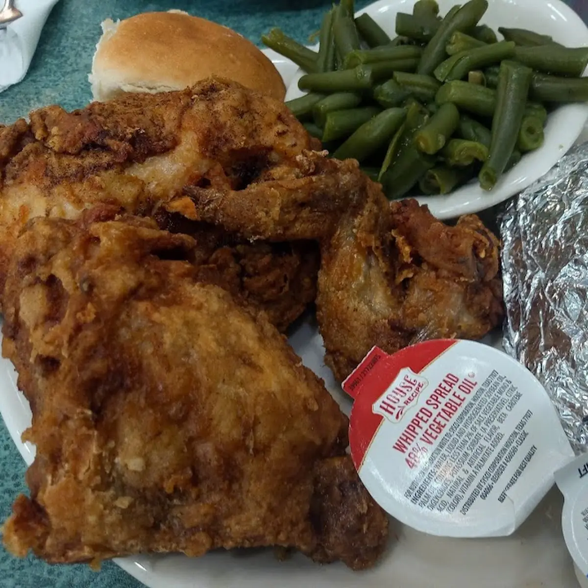 Fried Chicken Green Beans Roll