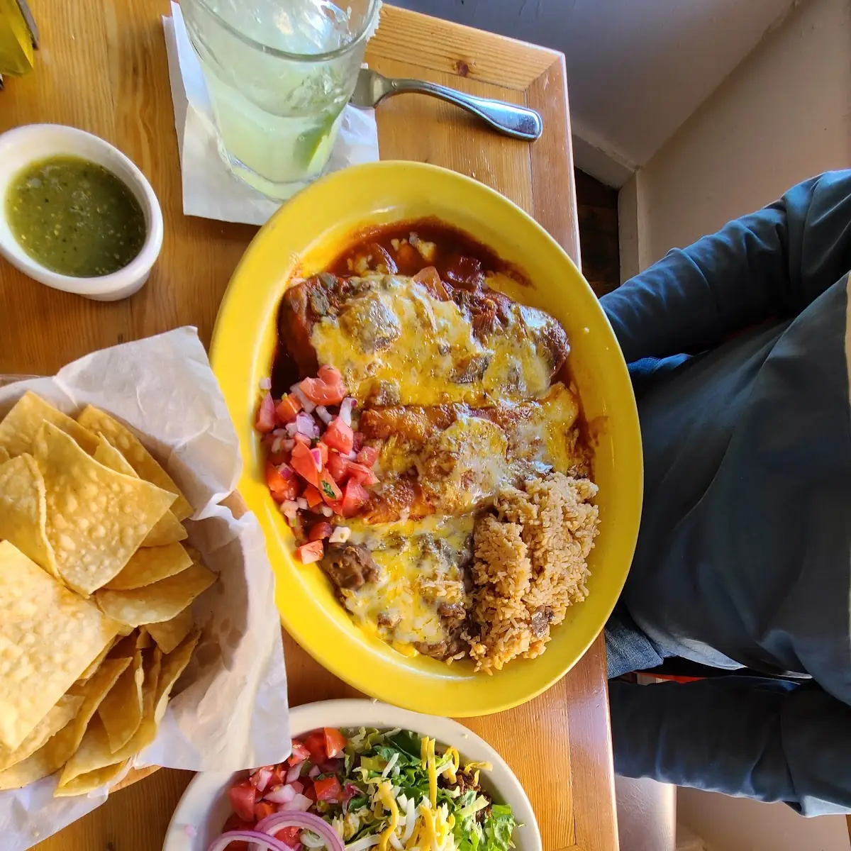 Combo with Enchilada Chili Relleno and Tostada