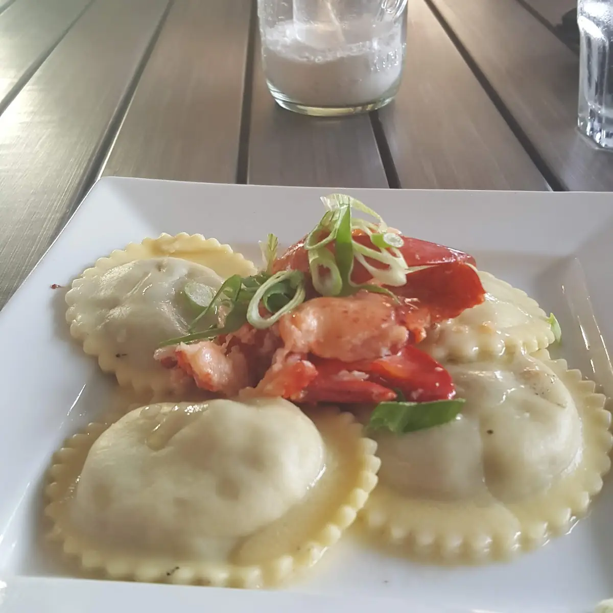 Ravioli with Lobster Tail