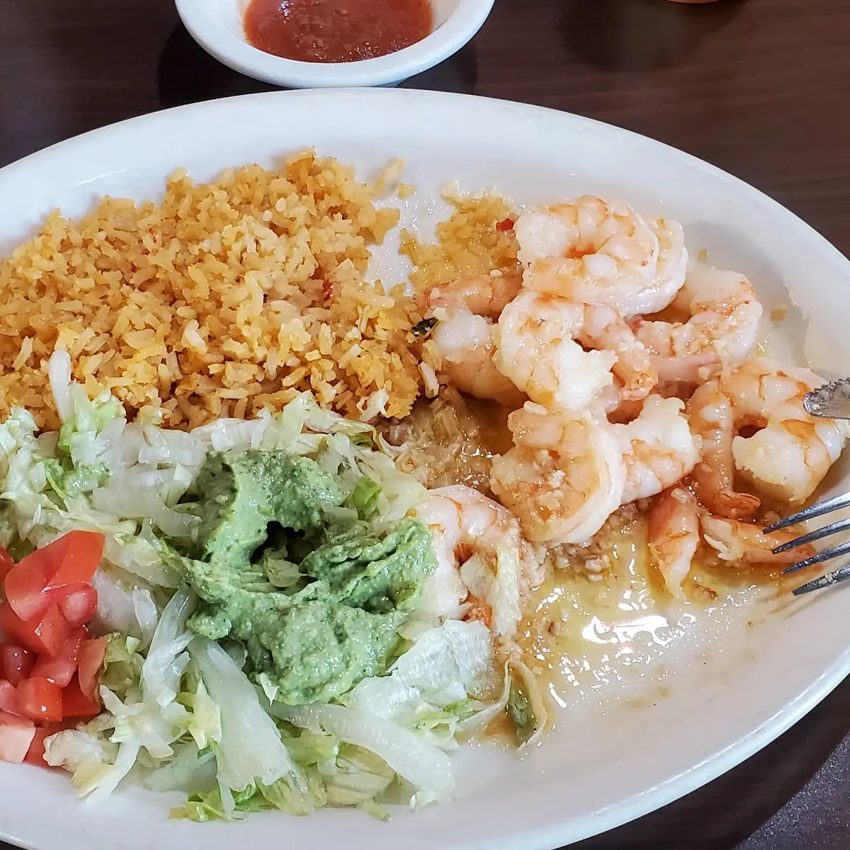 Shrimp with Guacamole Dip