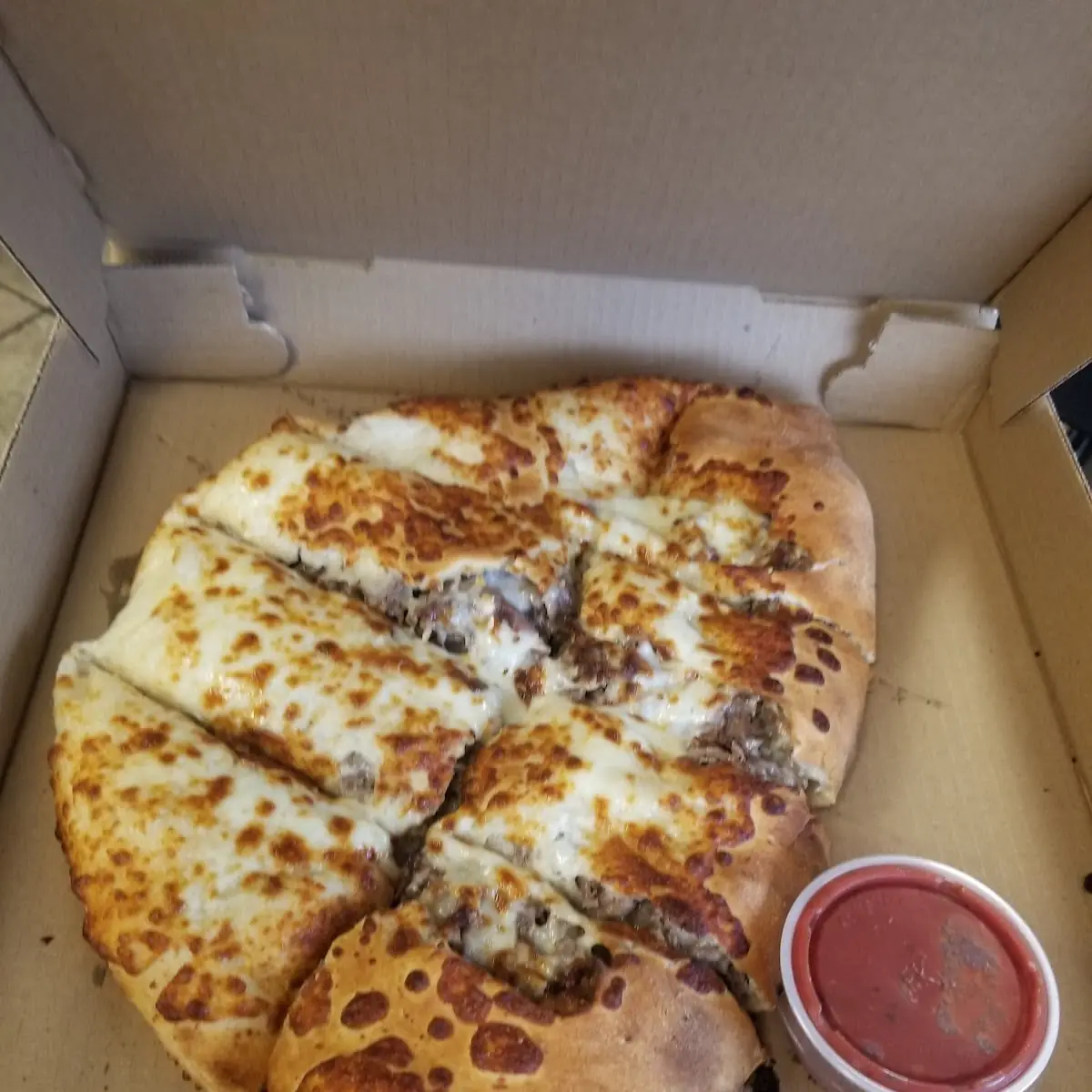 Steak and Cheese Calzone