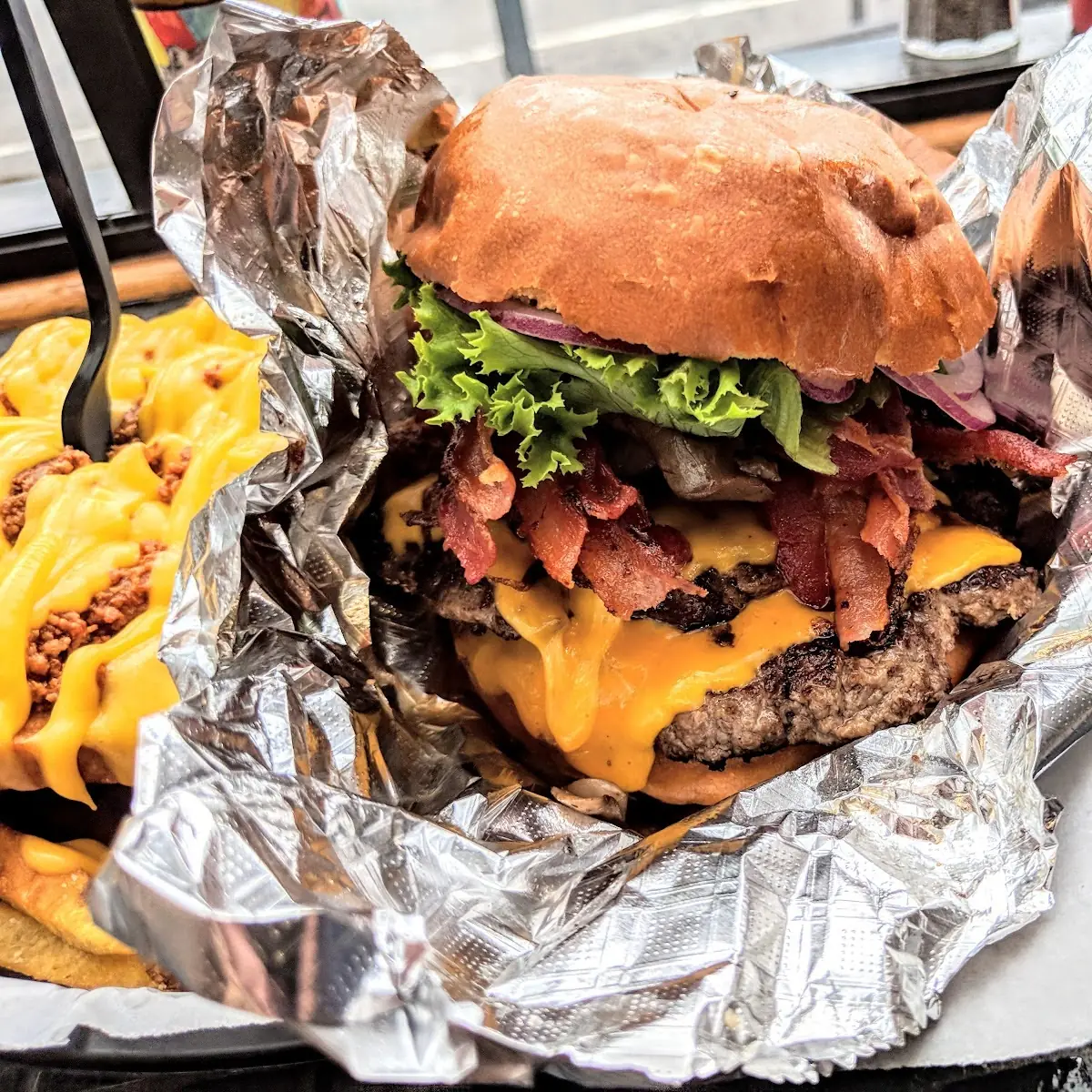 Double Cheeseburger with an Egg