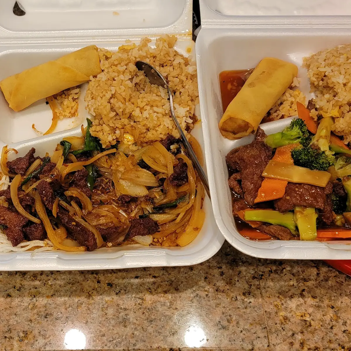 Crab Rangoon General Tsao Broccoli Beef