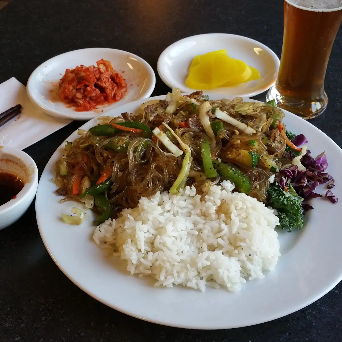 Glass Noodles Beef and Vegetables