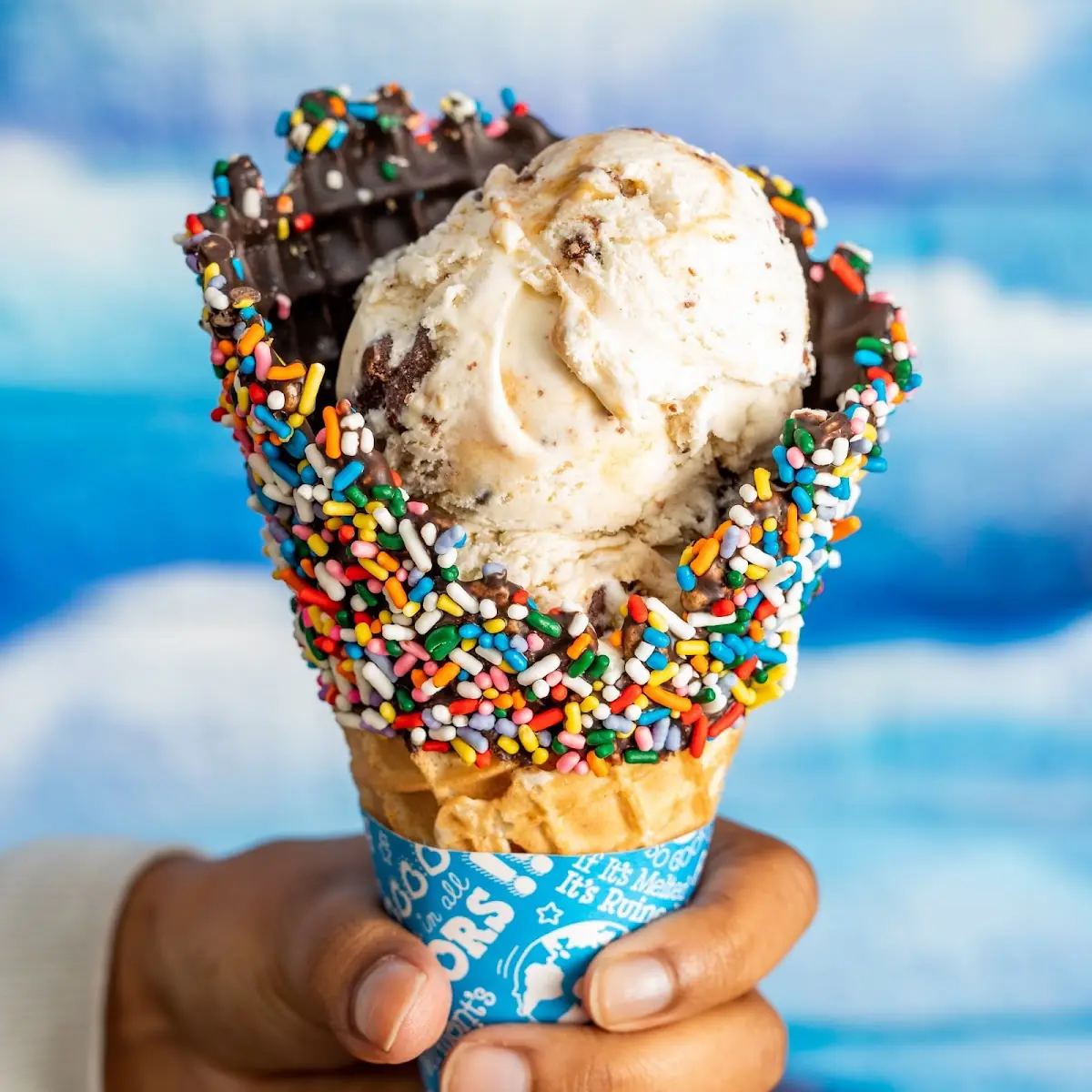 Waffle Cone Sundae