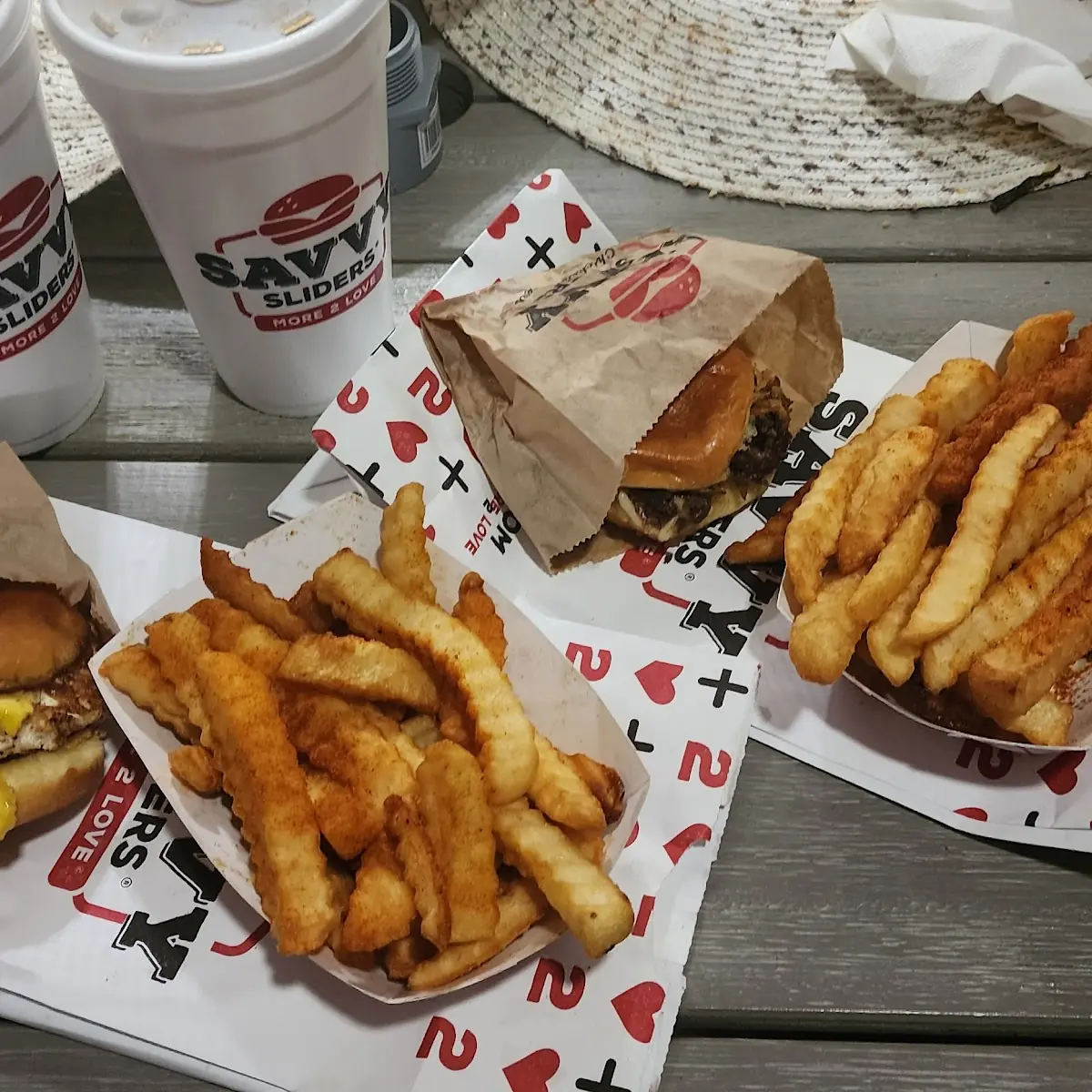 Hangover Burger and Fries