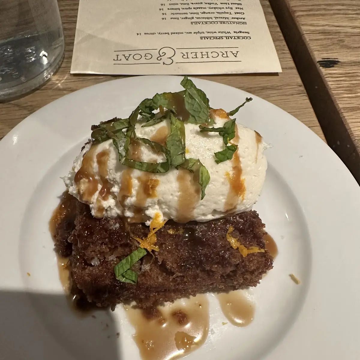 Warm Date Cake