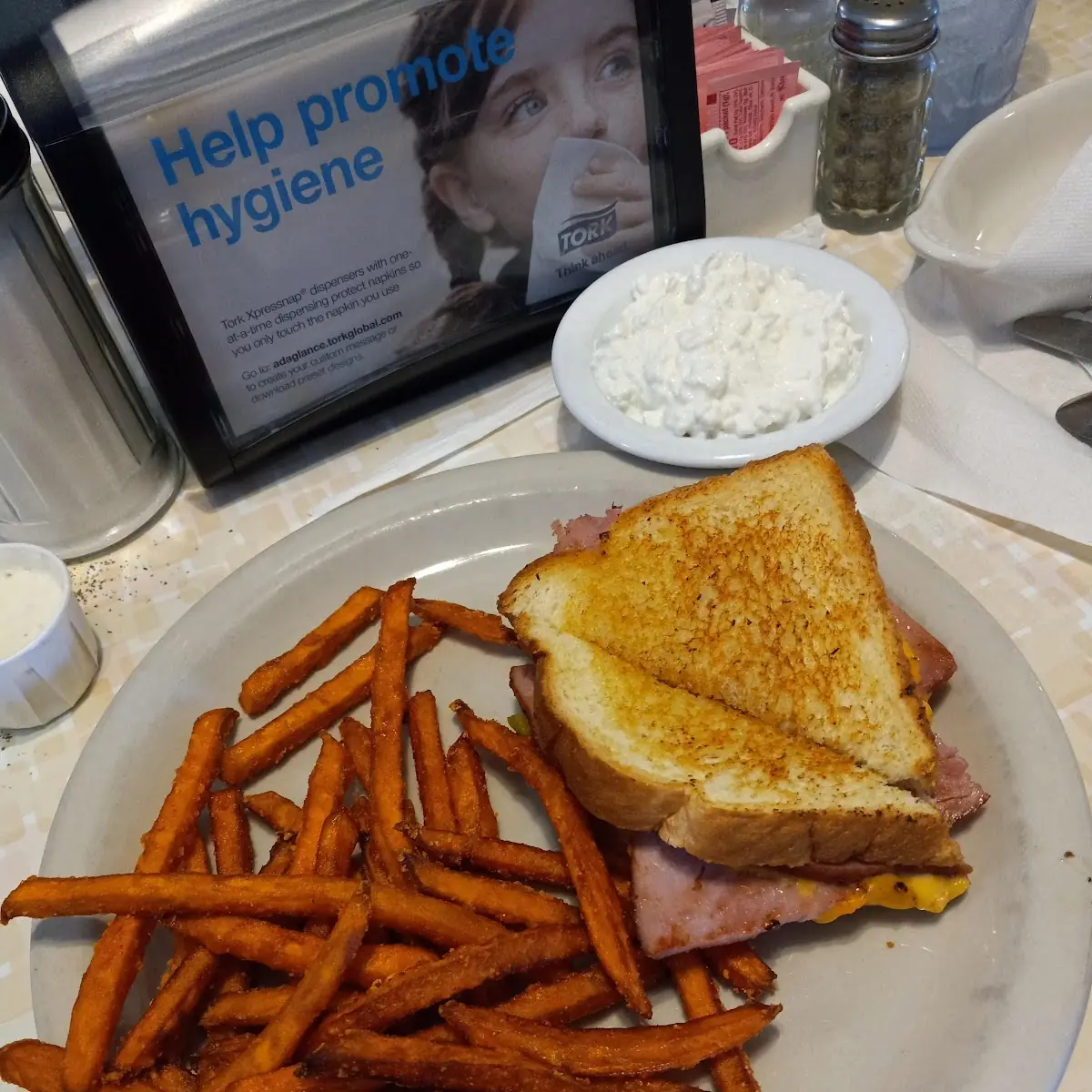 Grilled Cheese and Ham Sandwich