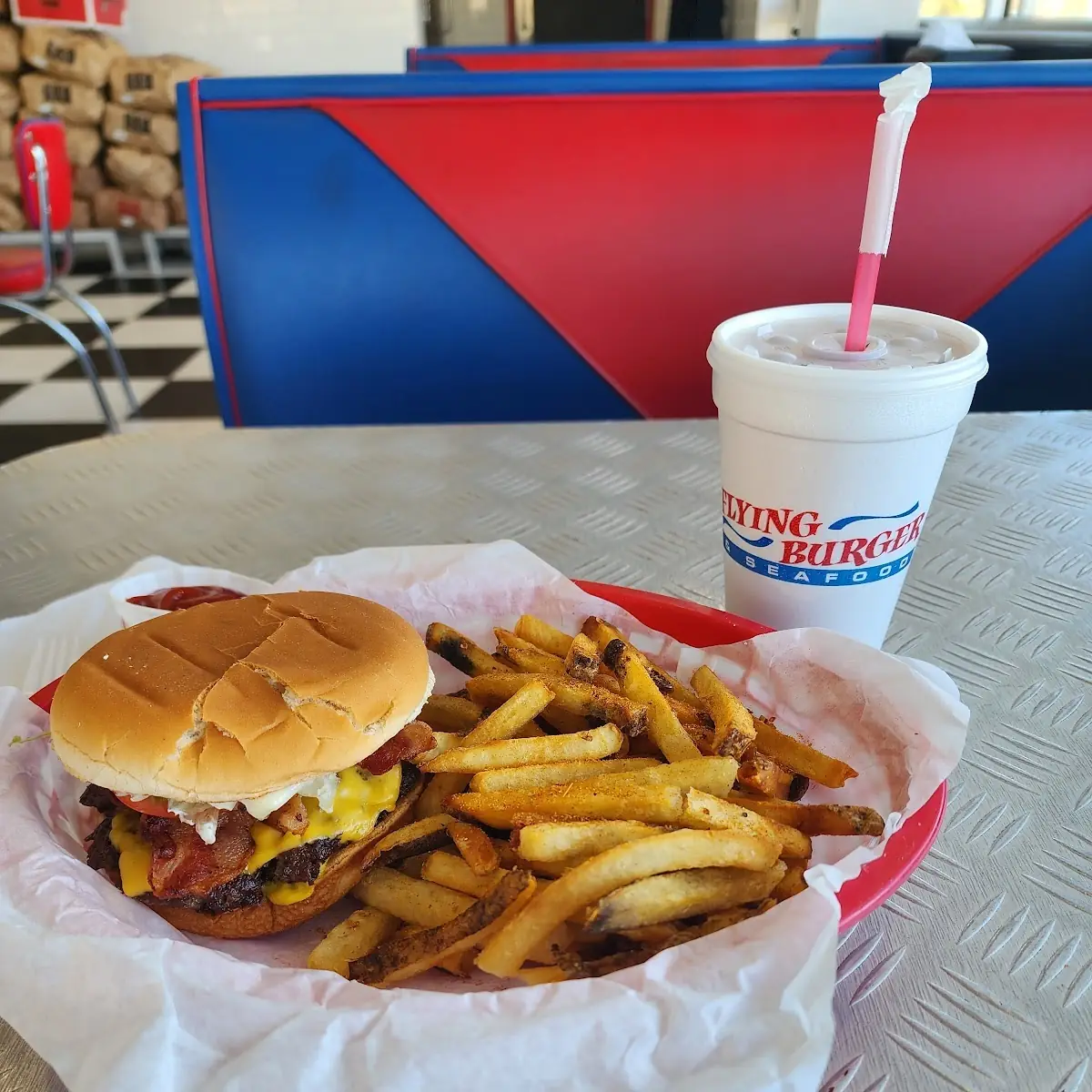 Burger and Fresh Cut Fries