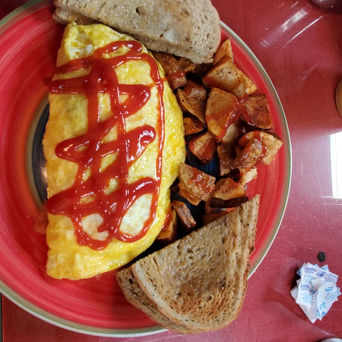 Omelette Bacon Cheese Tomato