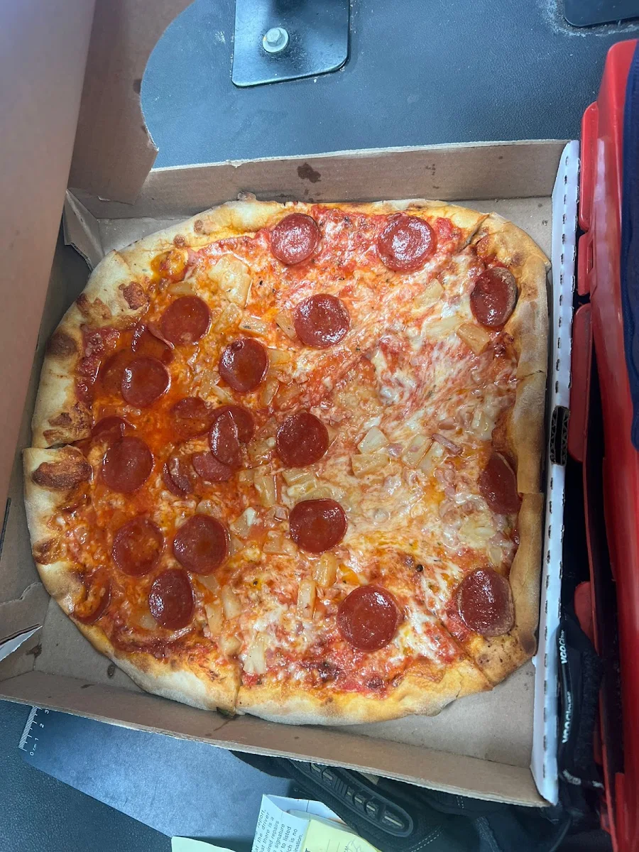 Stuffed Sausage & Pepperoni Pizza Slice