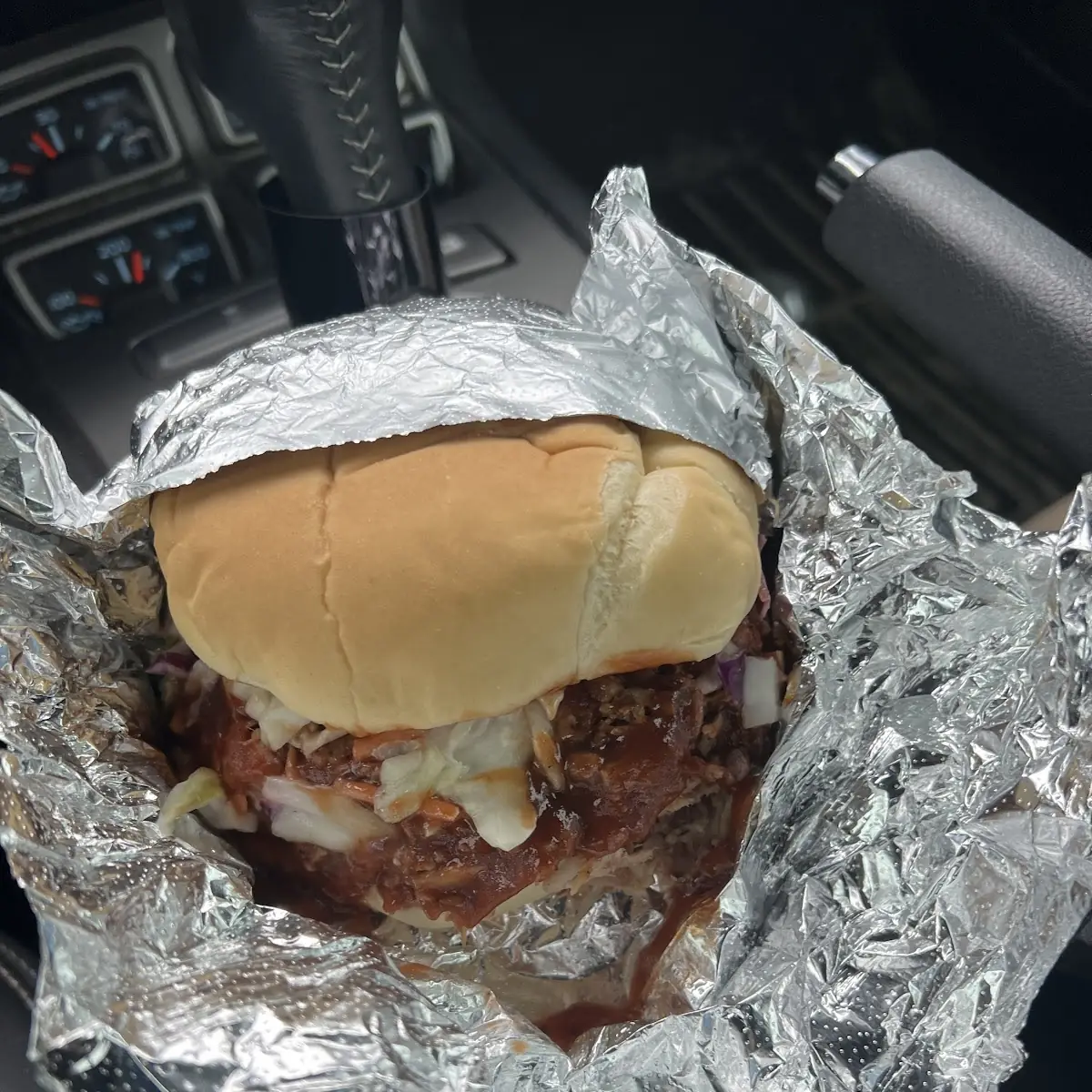 BBQ Jumbo Chopped Pork Sandwich with Coleslaw