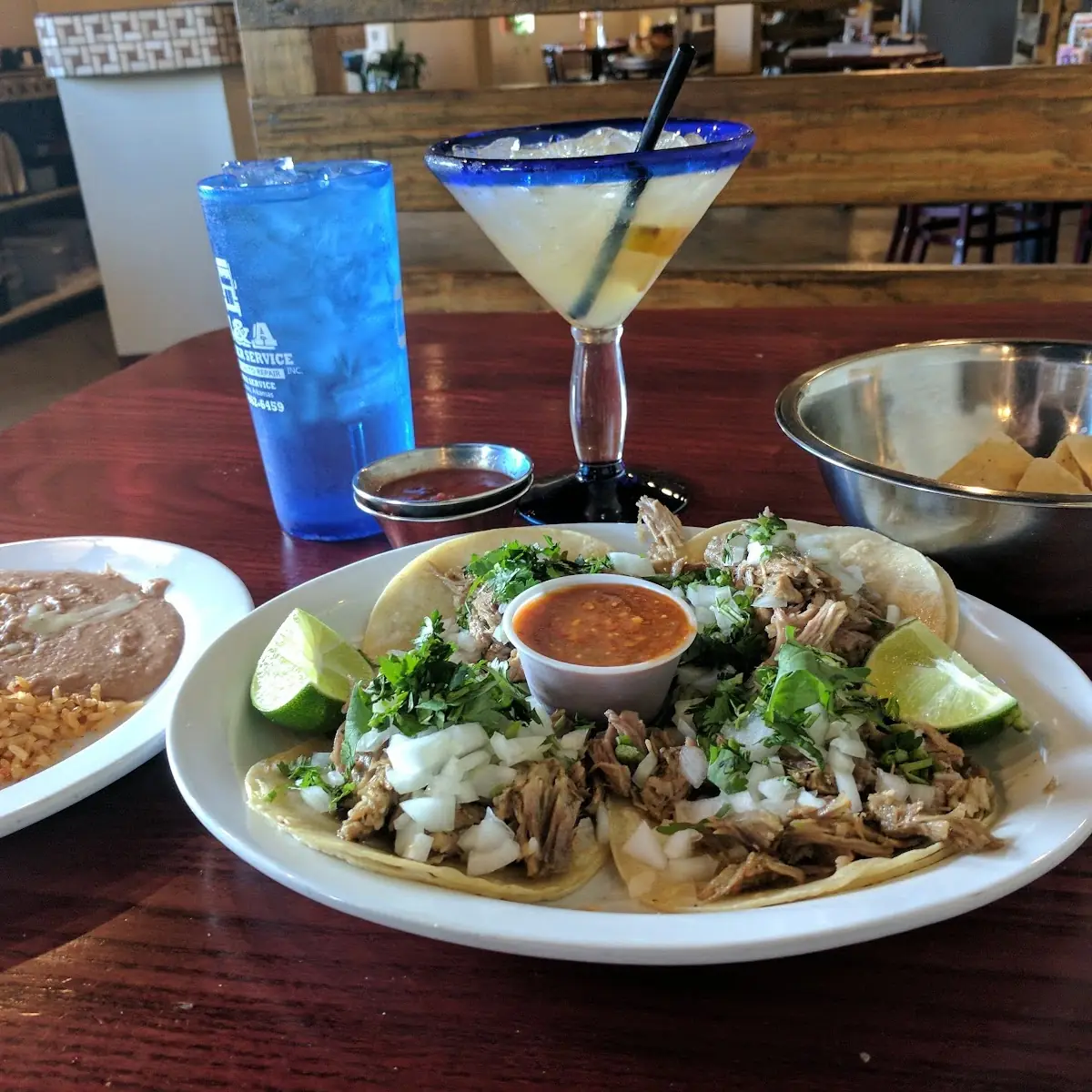 Beef Taco's w Refried Beans and Rice