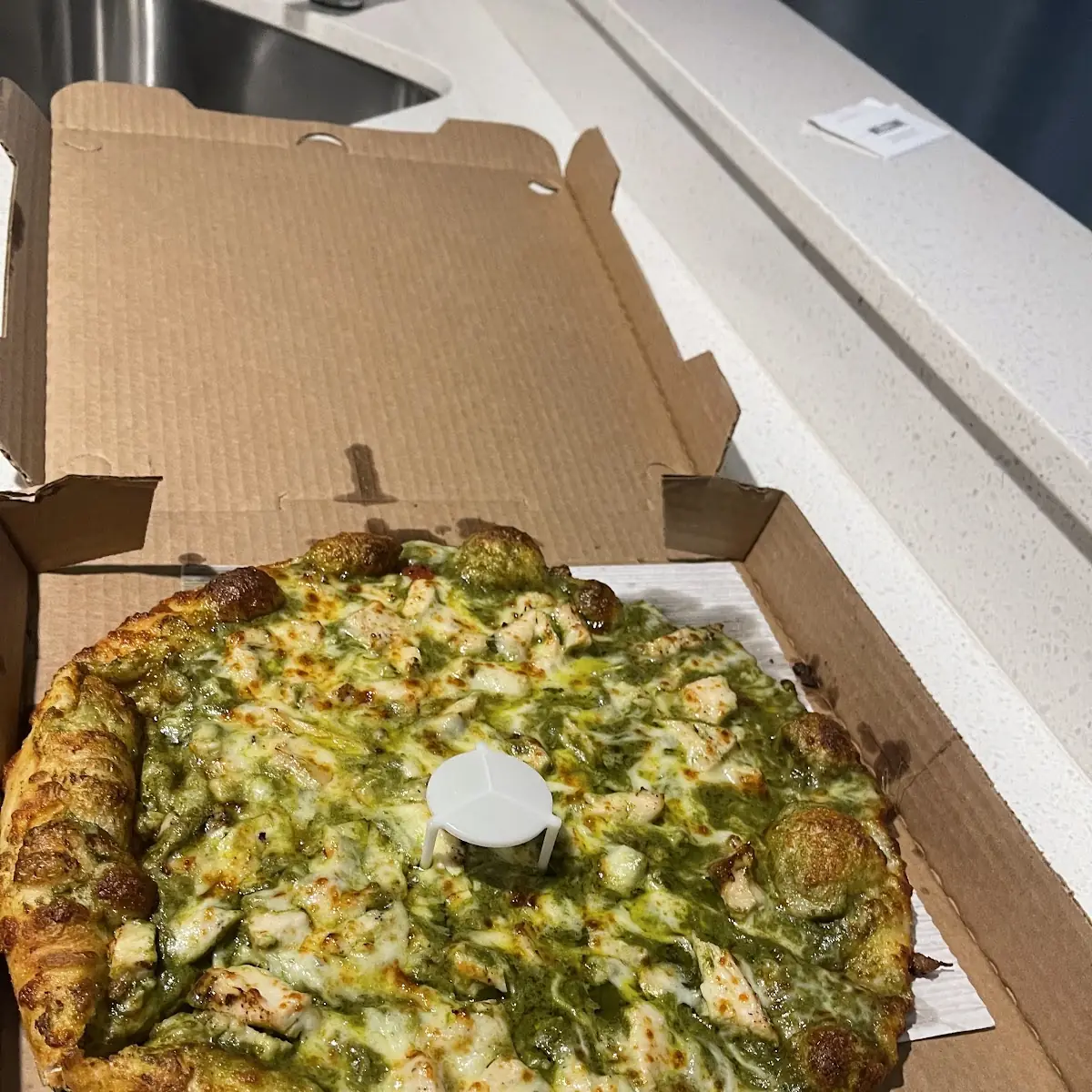 Small Pesto Chicken Pizza