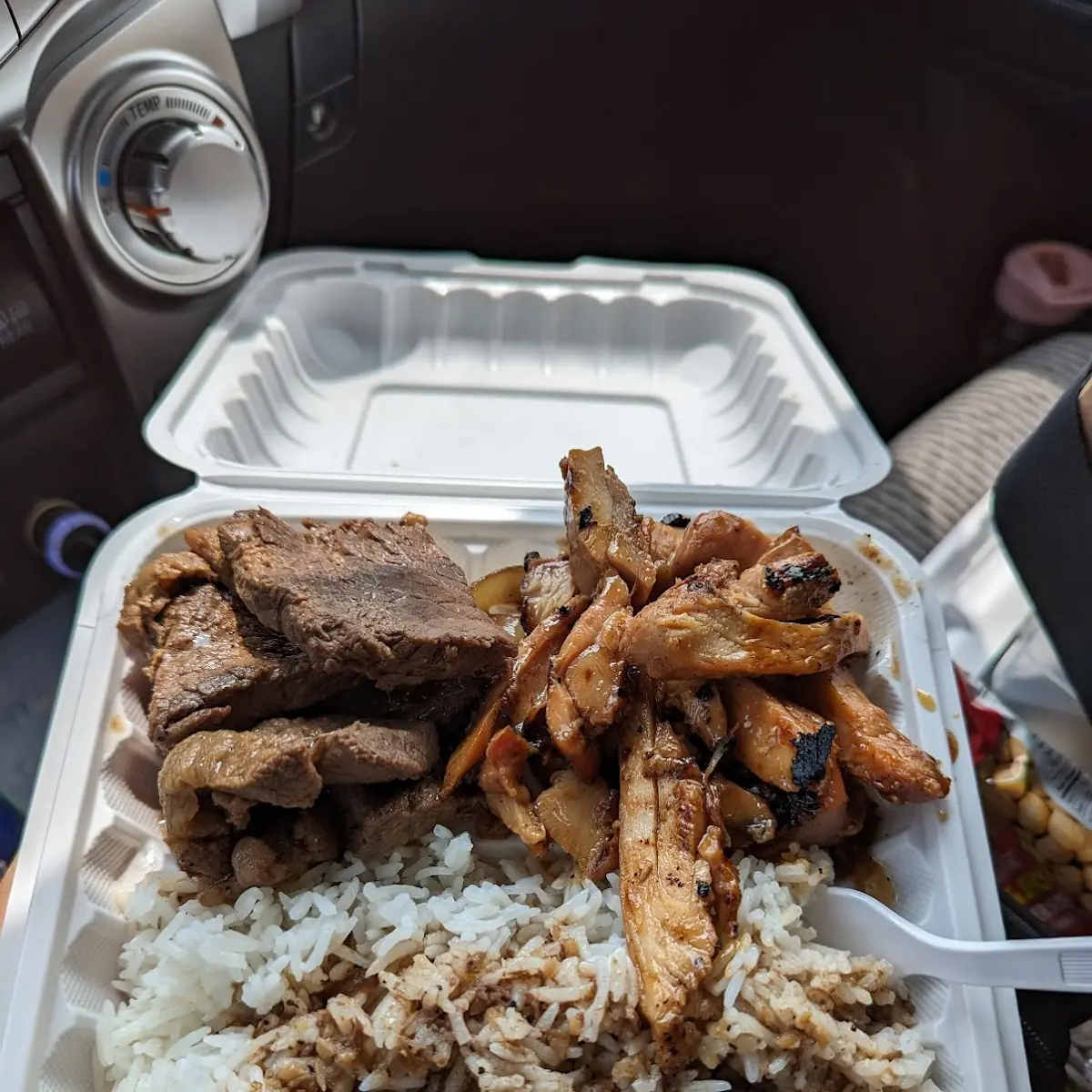 Beef Steak and Teriyaki Chicken Combo