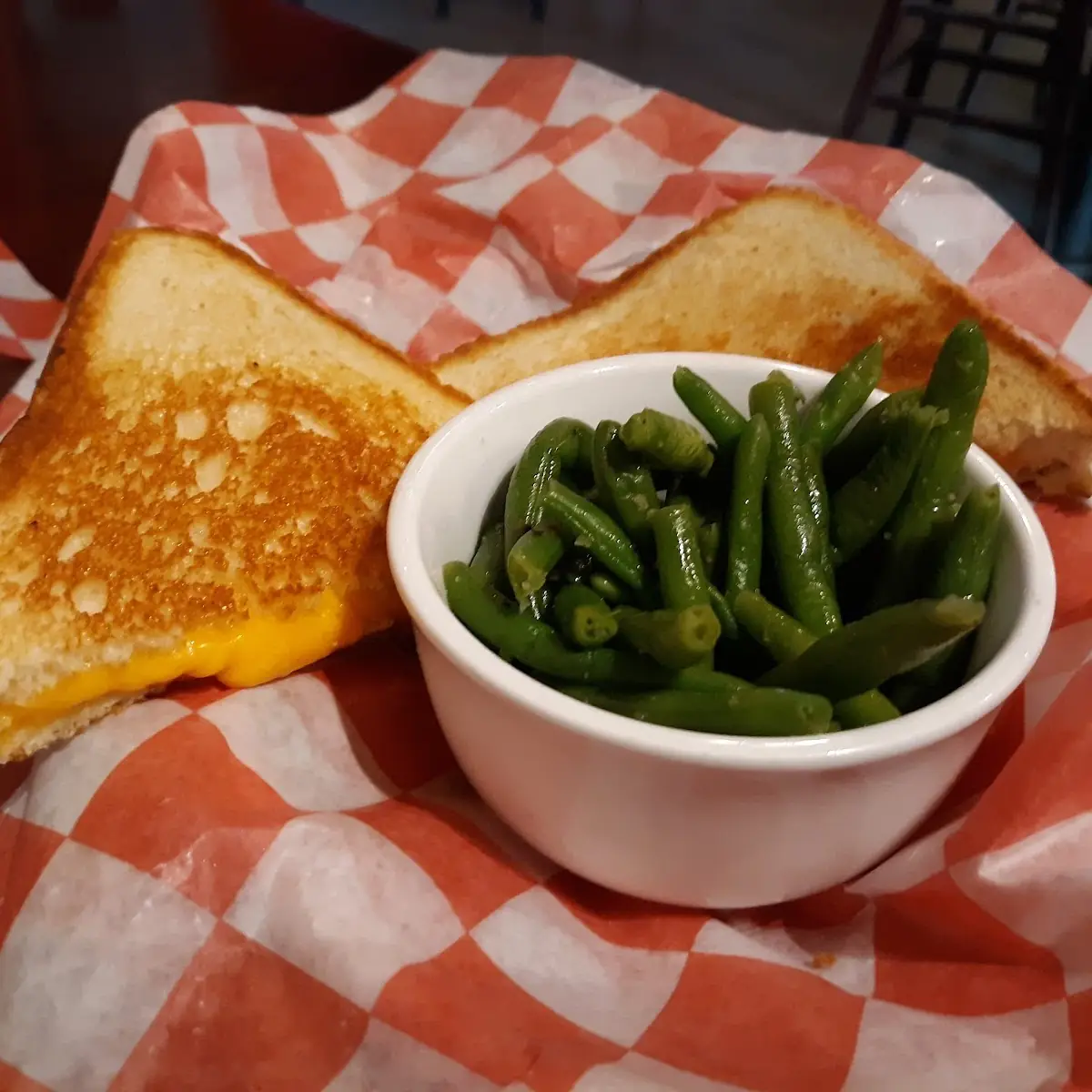Grilled Cheese Sandwich Green Beans