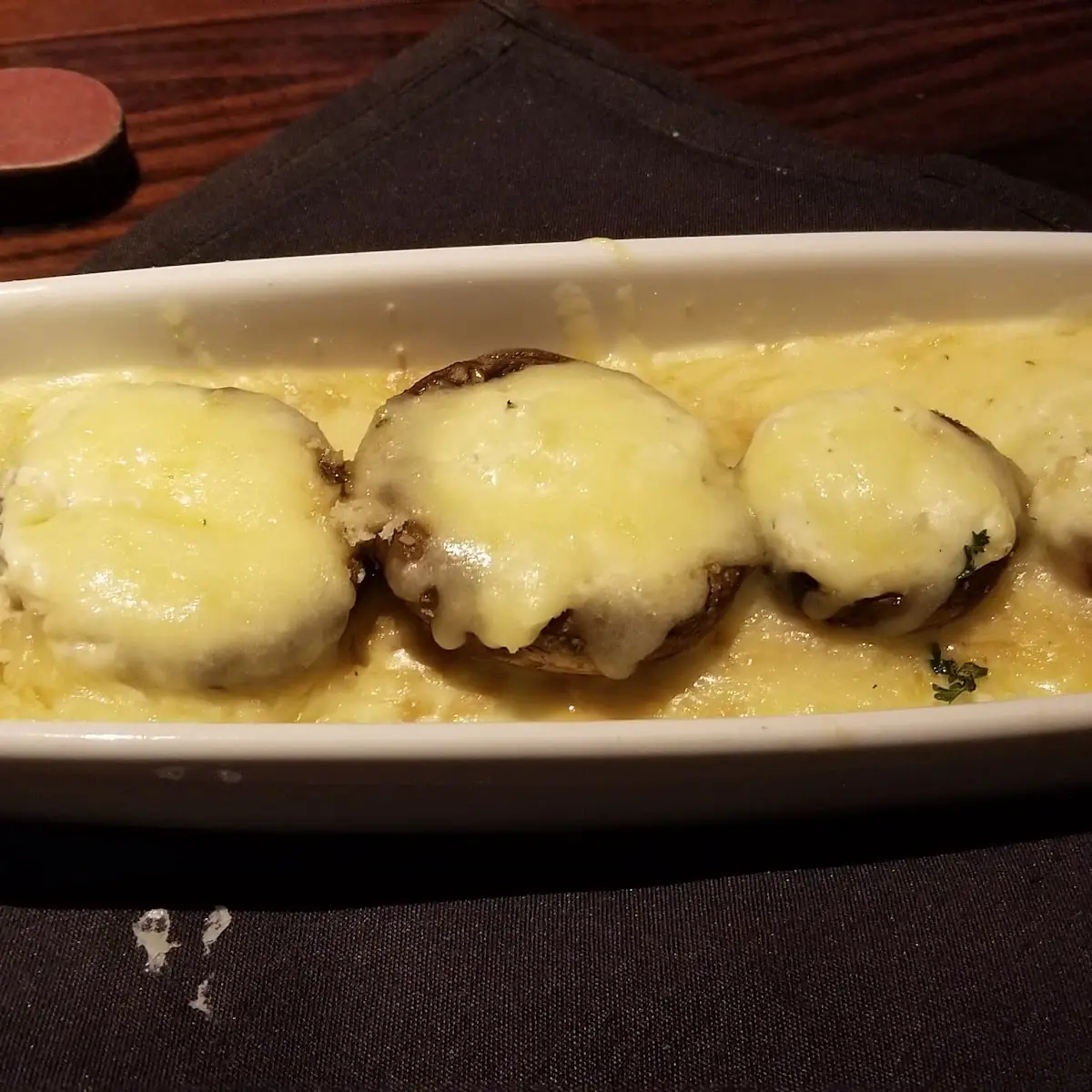 White Cheddar Stuffed Mushrooms