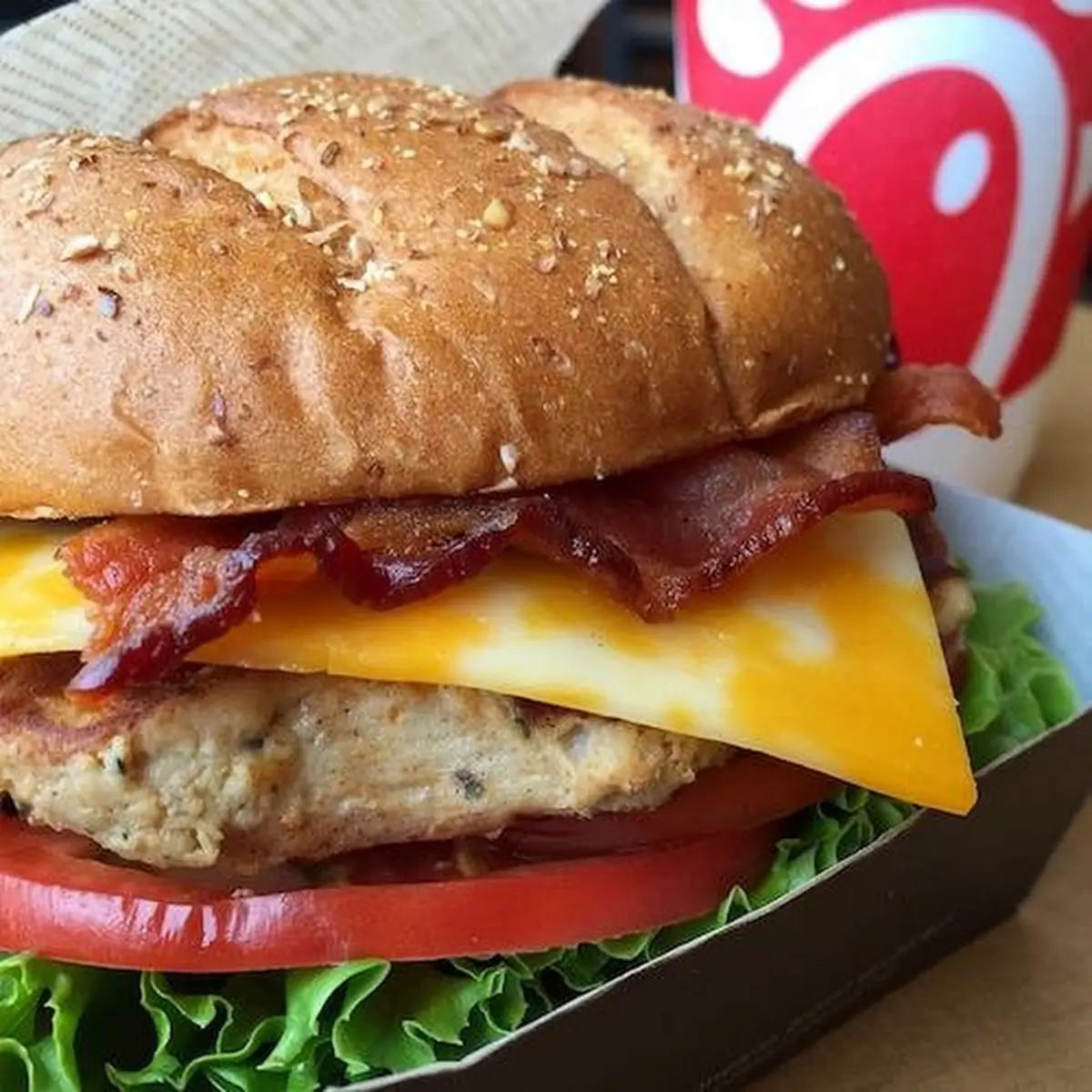 Chicken Bacon Cheese Burger