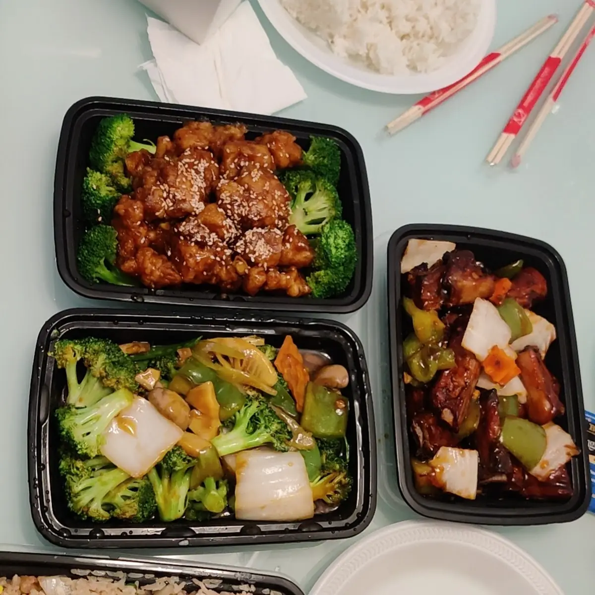Mixed Vegetables Sesame Chicken Rib