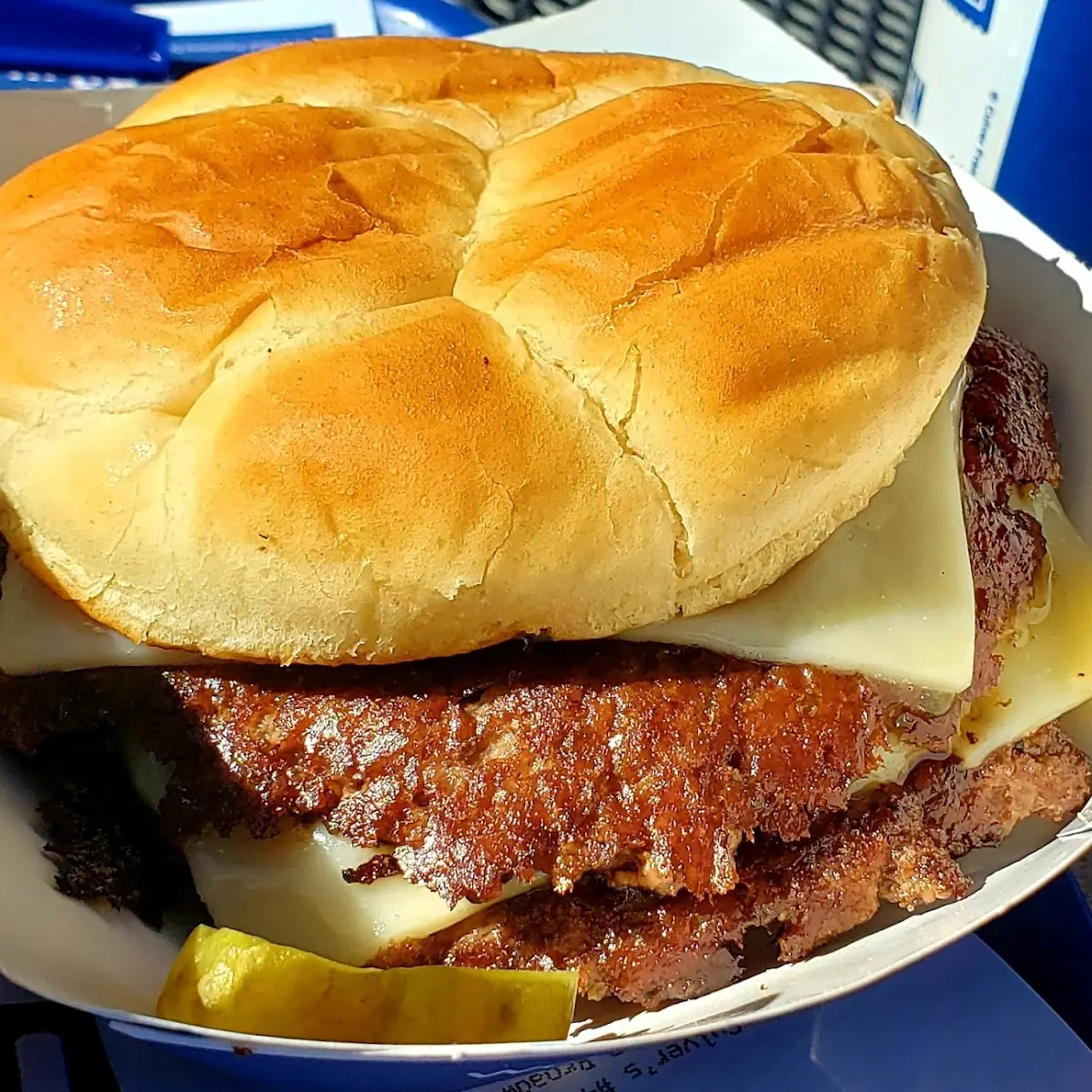 Double Mushroom Swiss Burger