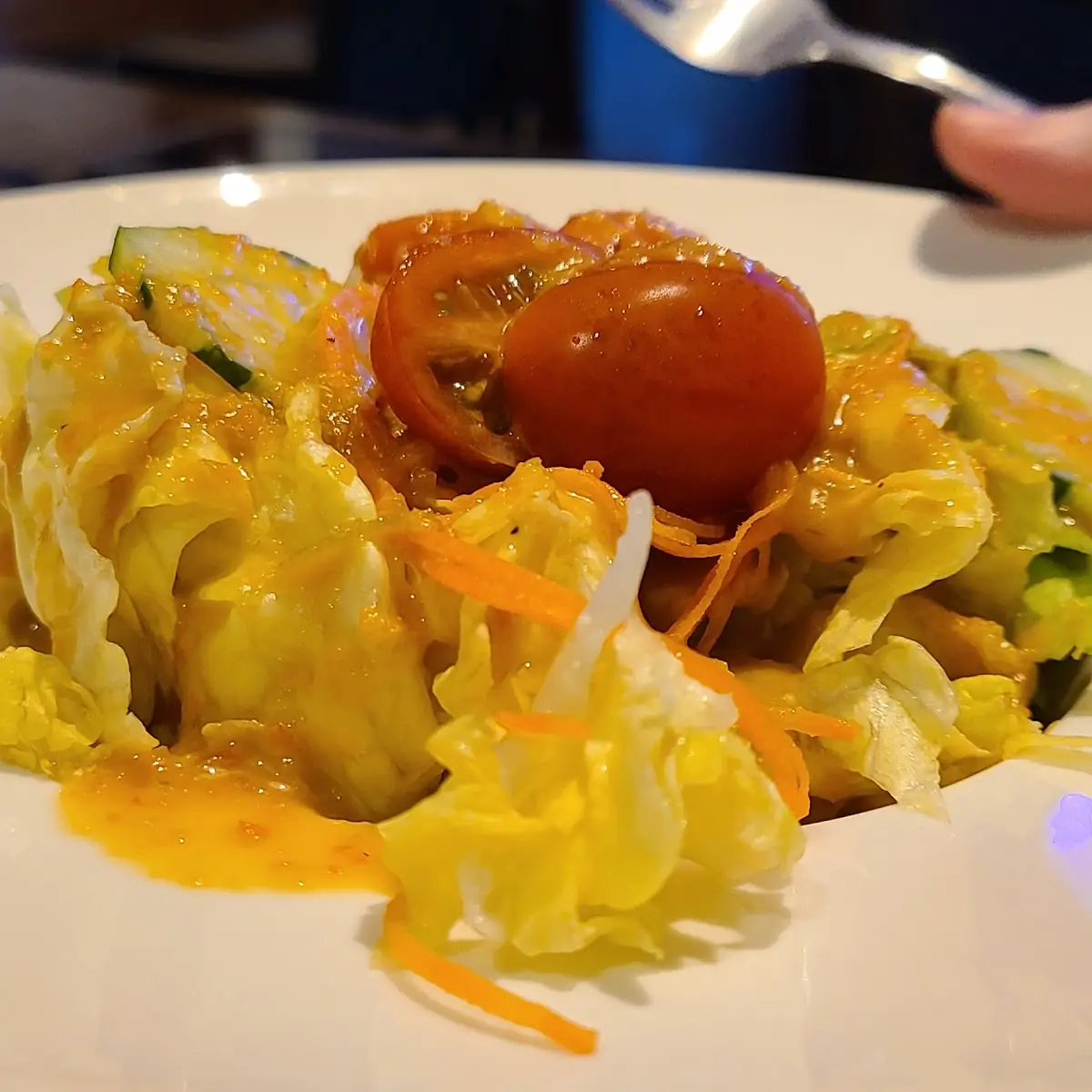 Green Salad with Ginger Dressing