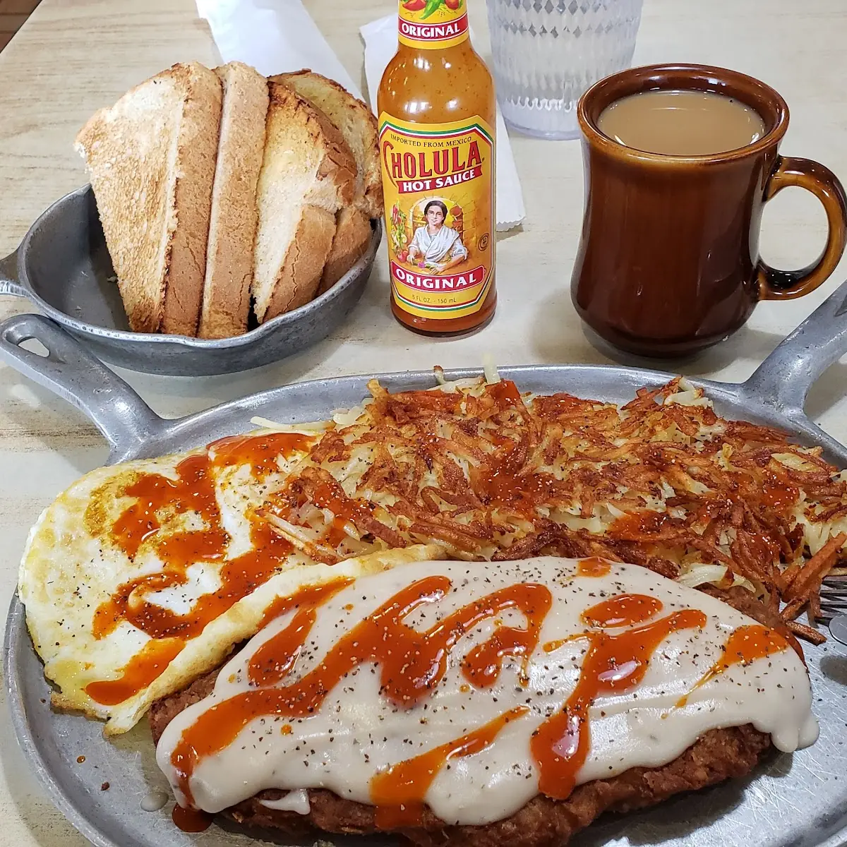 Chicken Fried Steak and Eggs