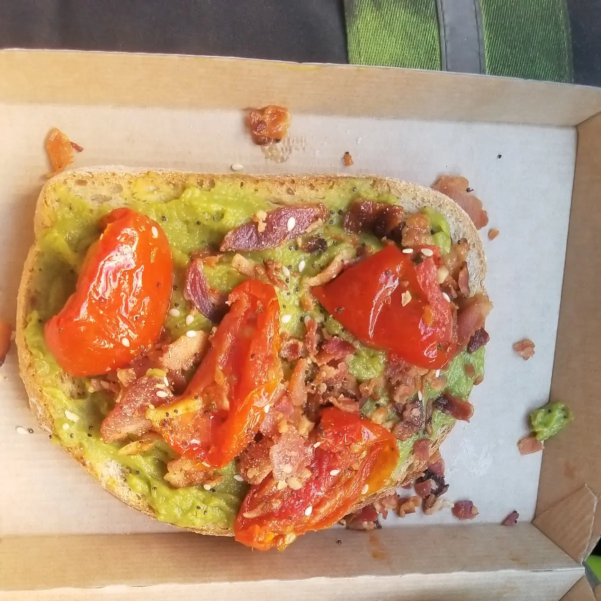 Bacon-Topped Avocado Toast