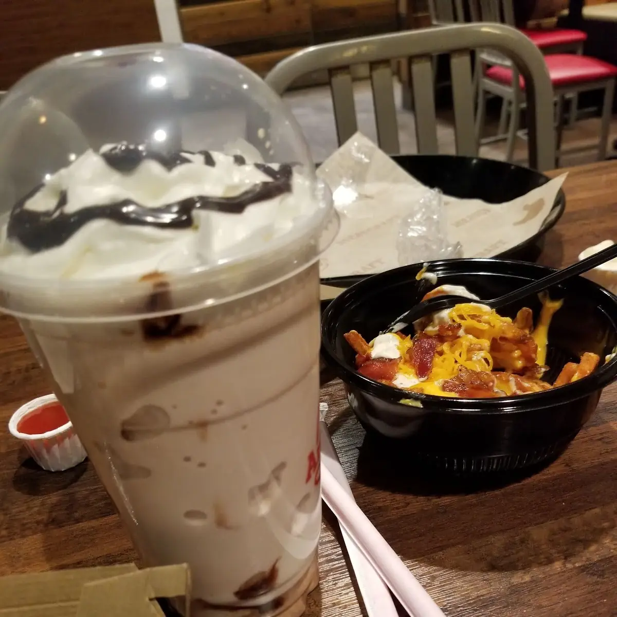 Shake & Side Salad