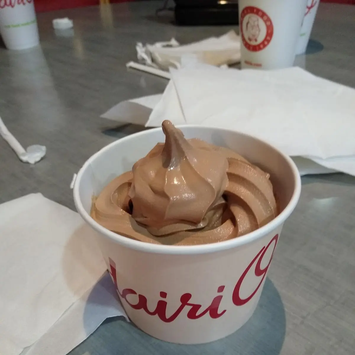 Chocolate Soft Serve Ice Cream