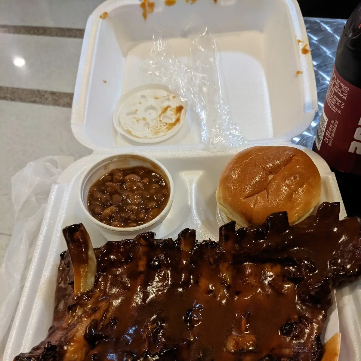 BBQ Ribs with Beans