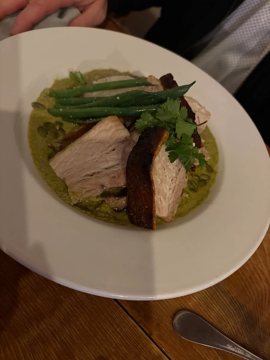 Pork Belly En Mole Verde X