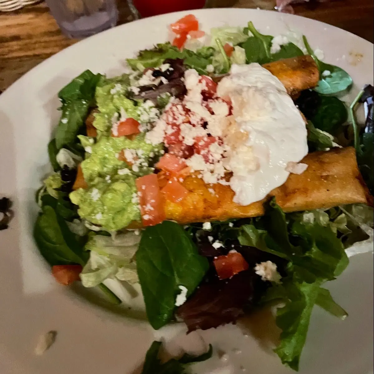 Chile Relleno Enchilada & Guacamole Salad