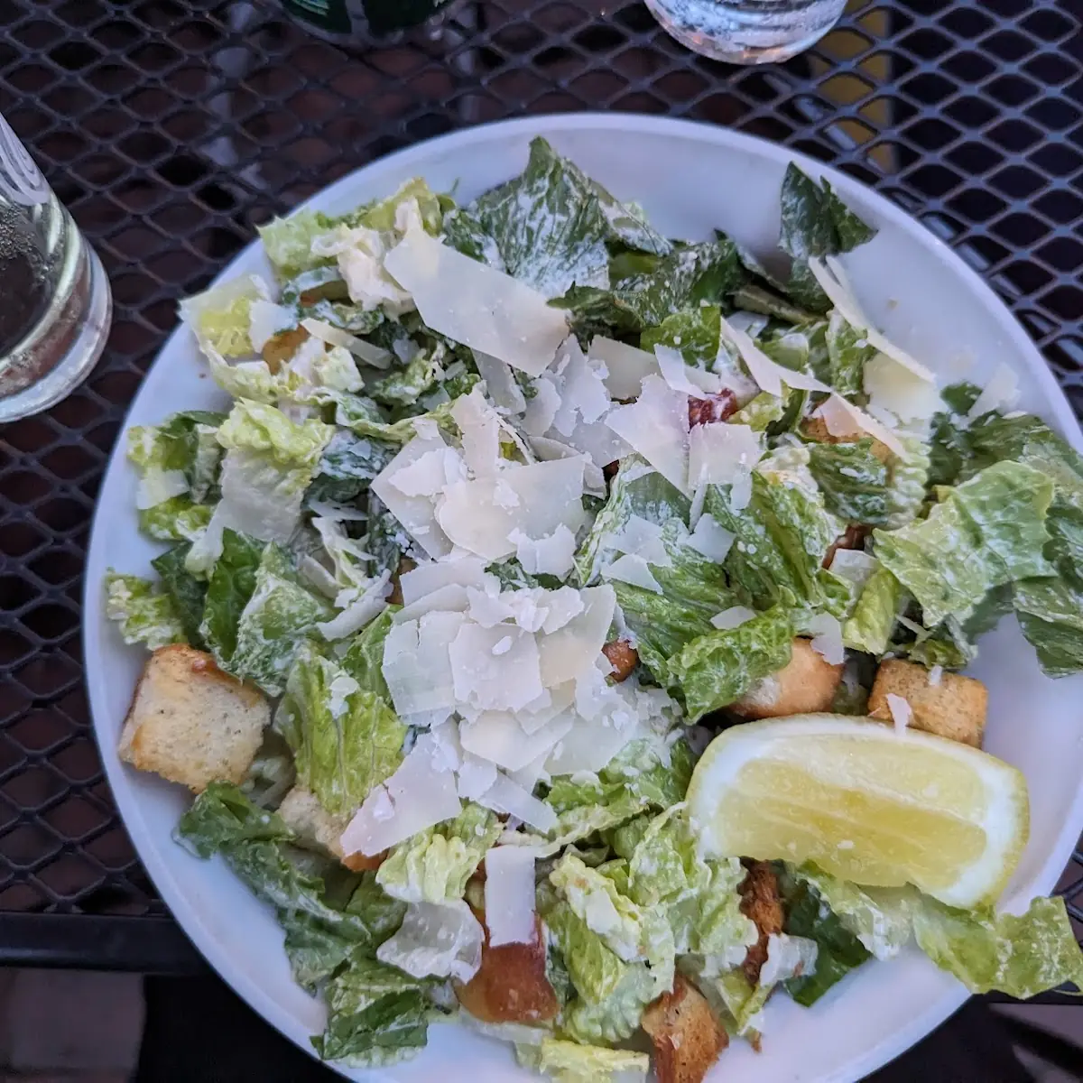 Caesar Salad with Shaved Cheese