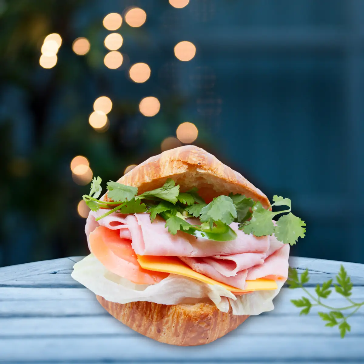 Ham & Cheese Salad Croissant