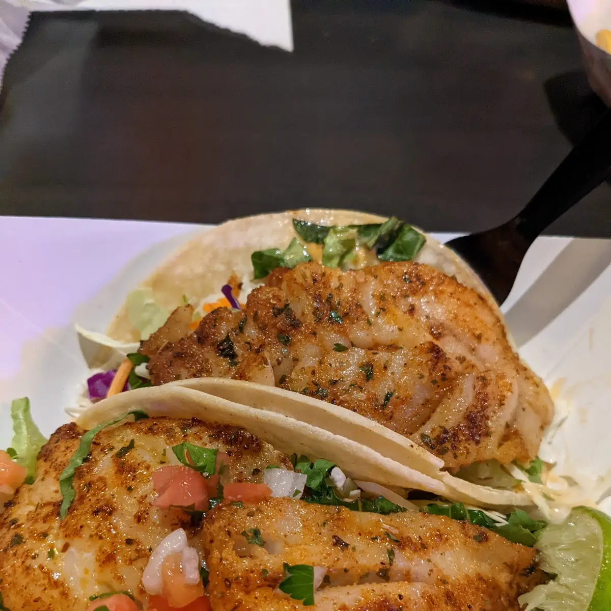 White Fish or Shrimp Tacos 2 Tacos GF
