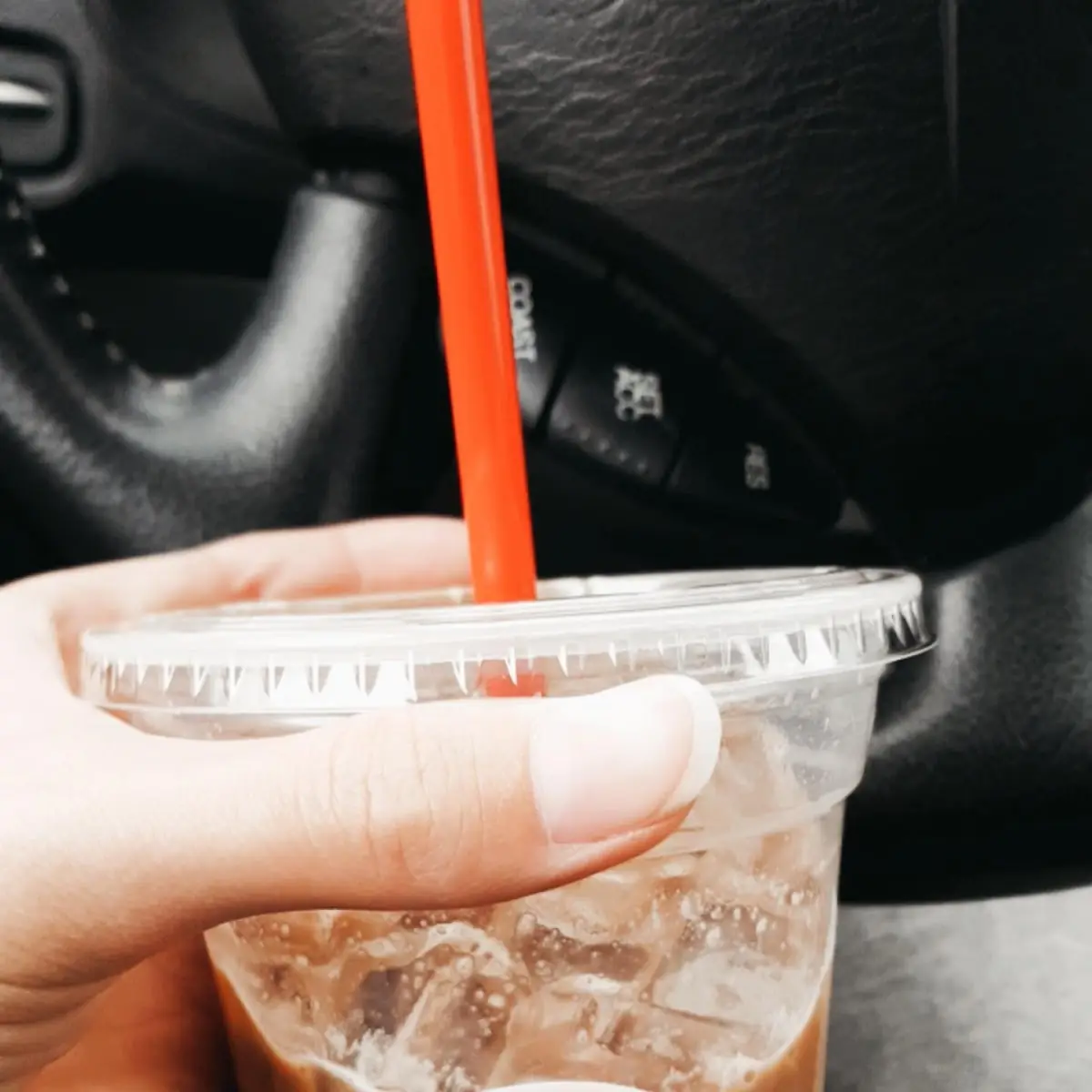 Iced Mocha w Raspberry Syrup