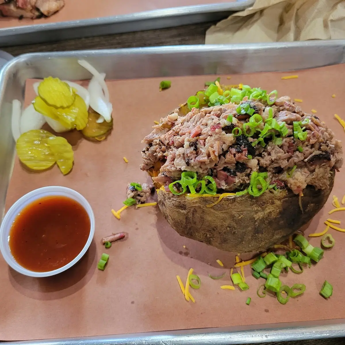 Loaded Baked Potato with BBQ