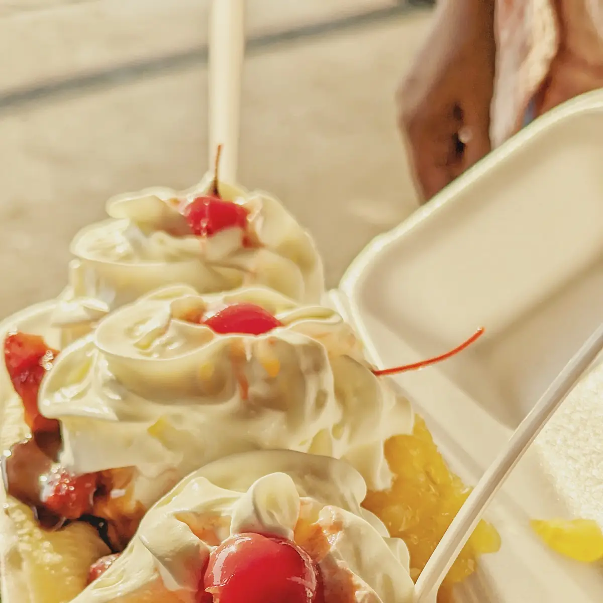 Upside Down Banana Split